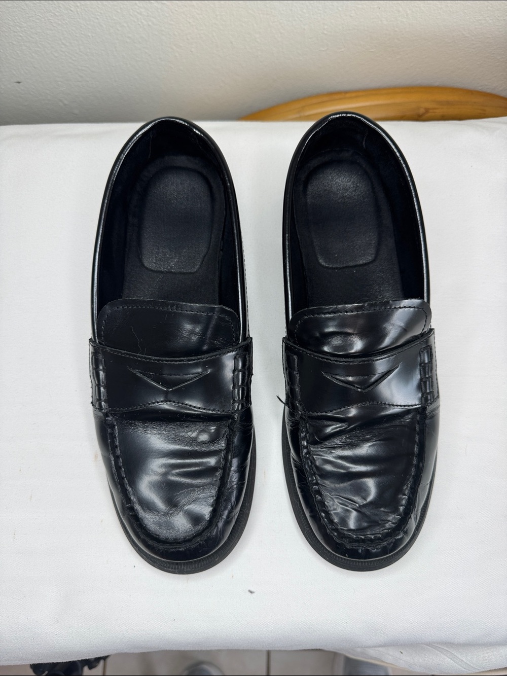 Florsheim Croquet Jr Boys Moc Toe Penny Loafers. Sz Big Kid 7.